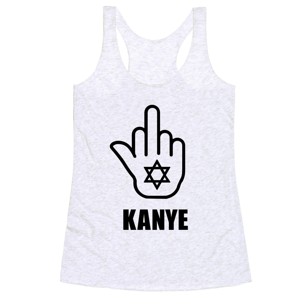 Middle Finger F Kanye Racerback Tank