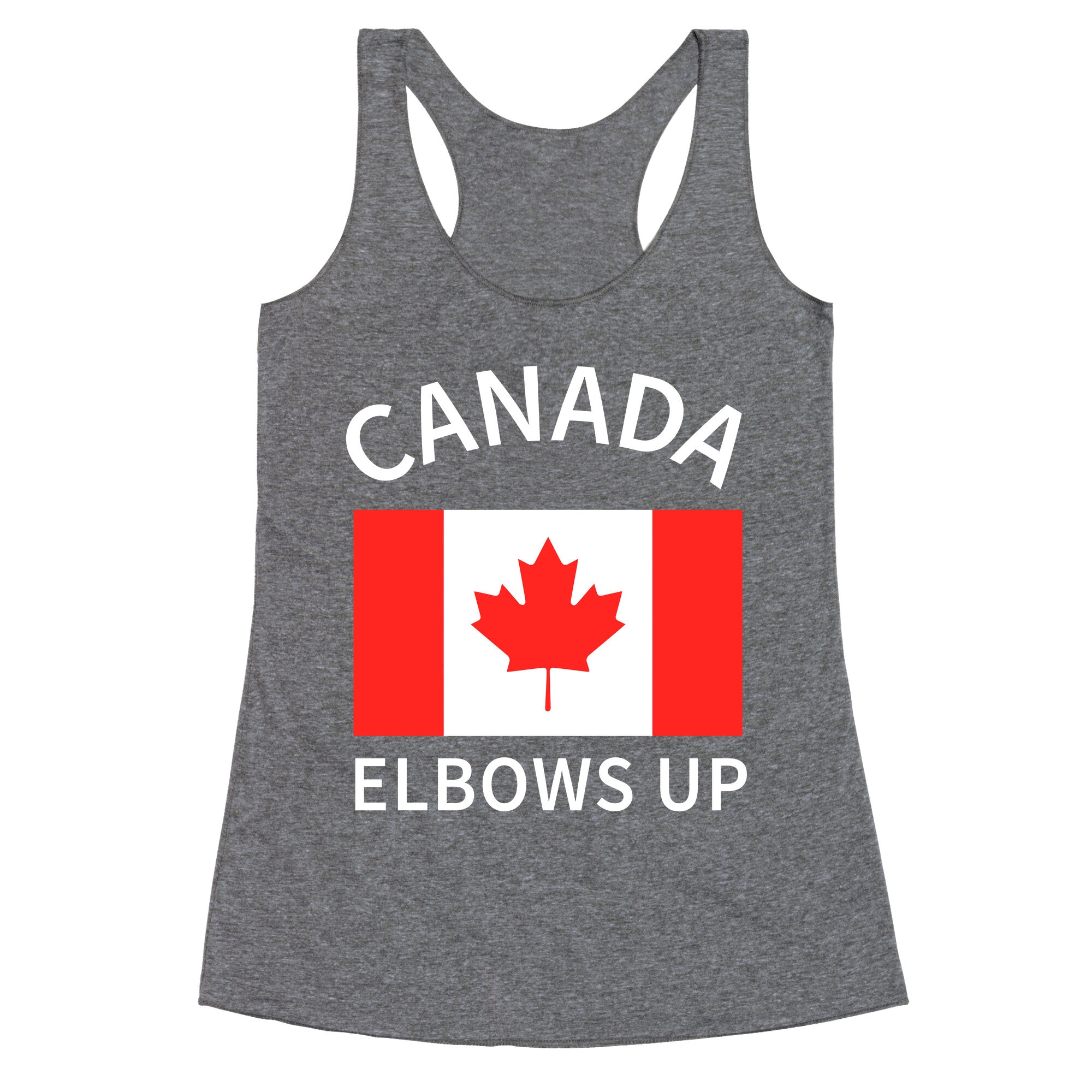 Elbows Up Canada Racerback Tank