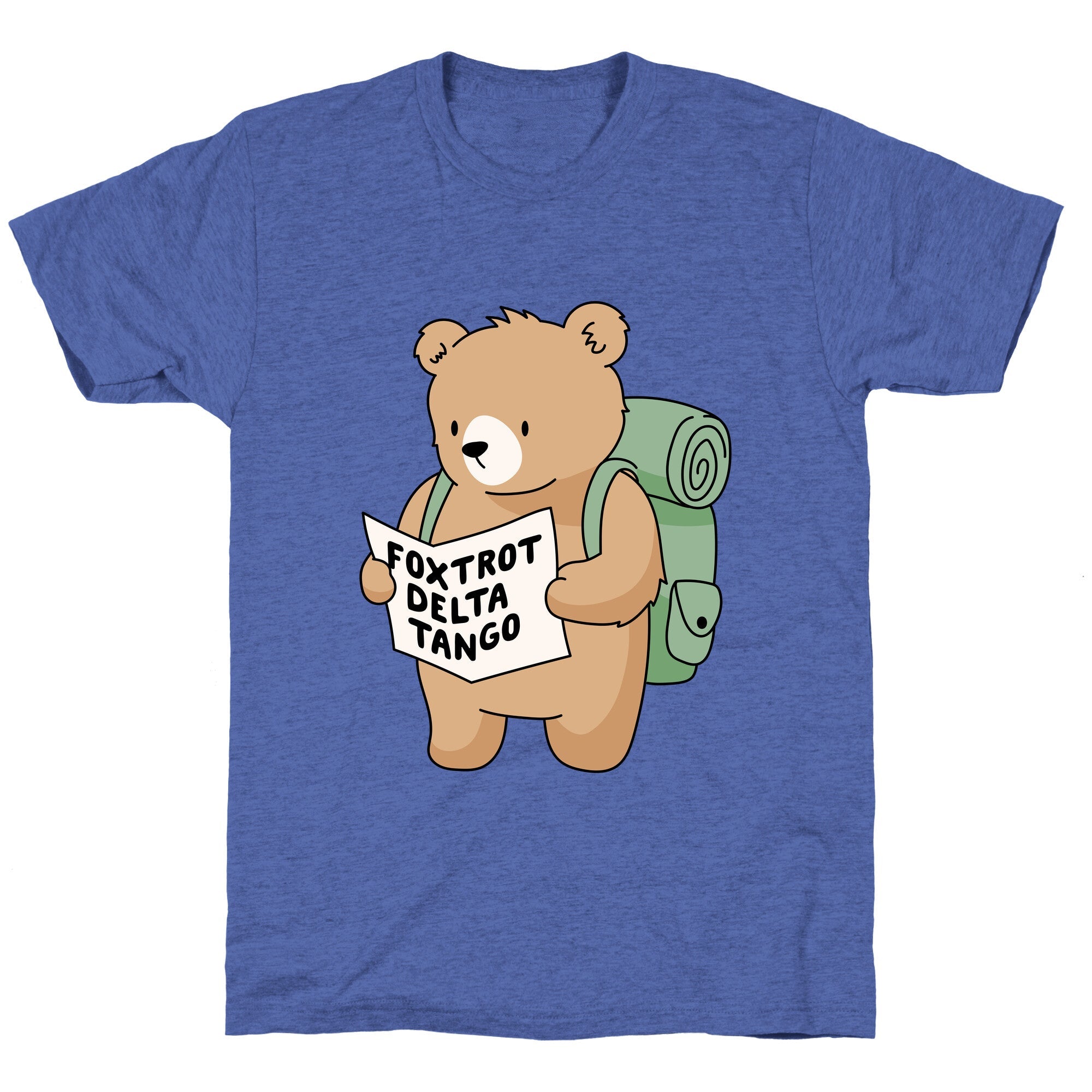 Foxtrot Delta Tango Bear Unisex Triblend Tee