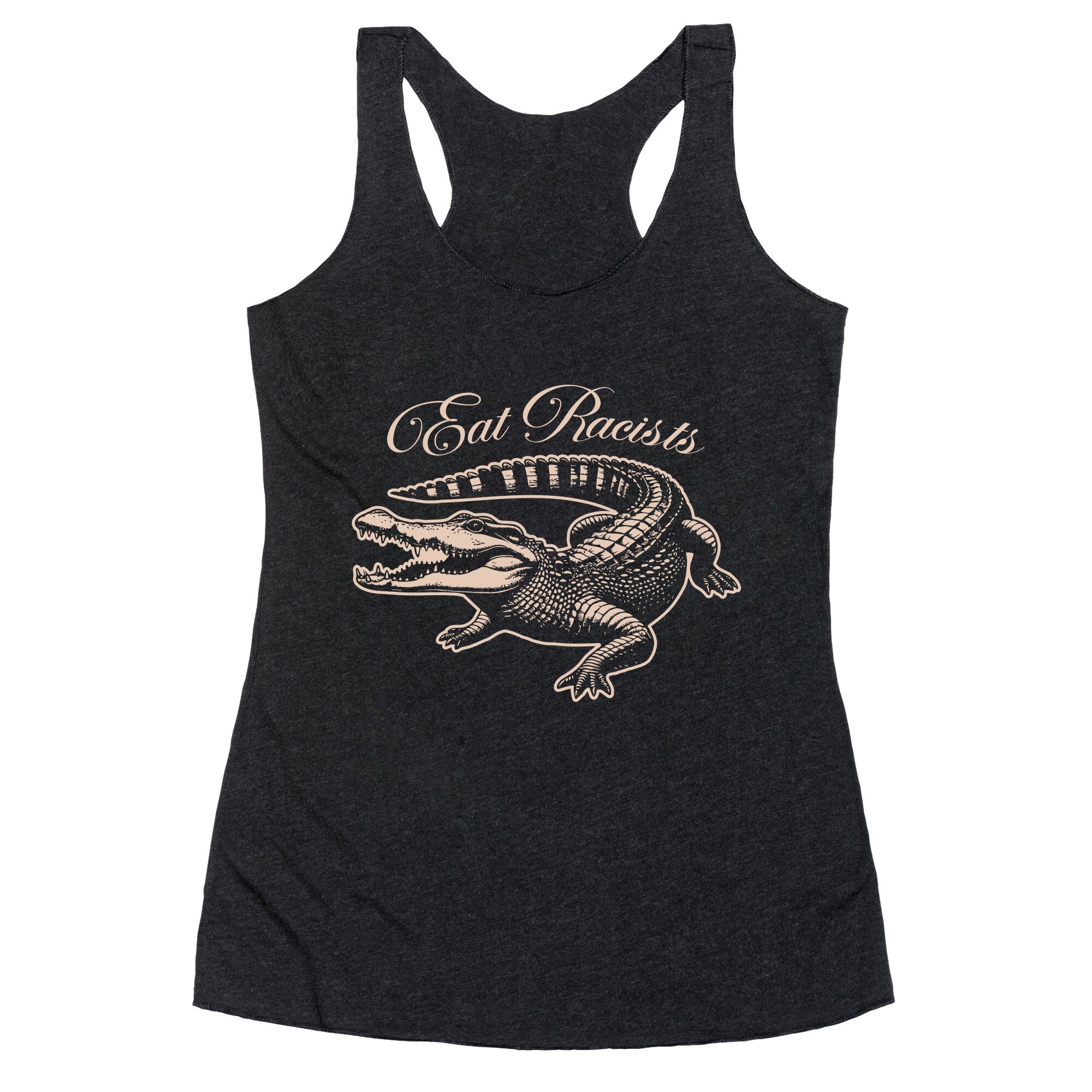 Eat Racists Racerback Tank