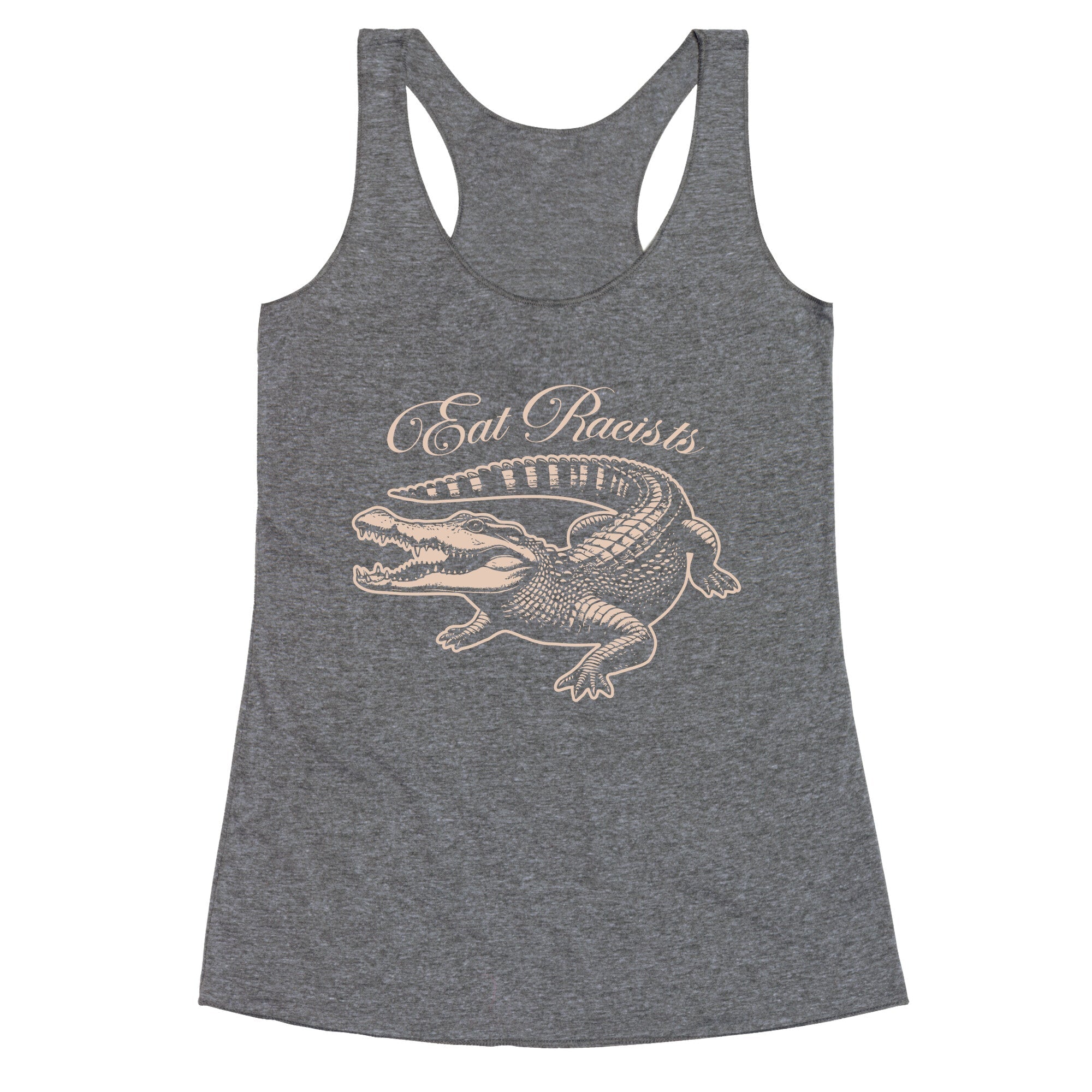 Eat Racists Racerback Tank