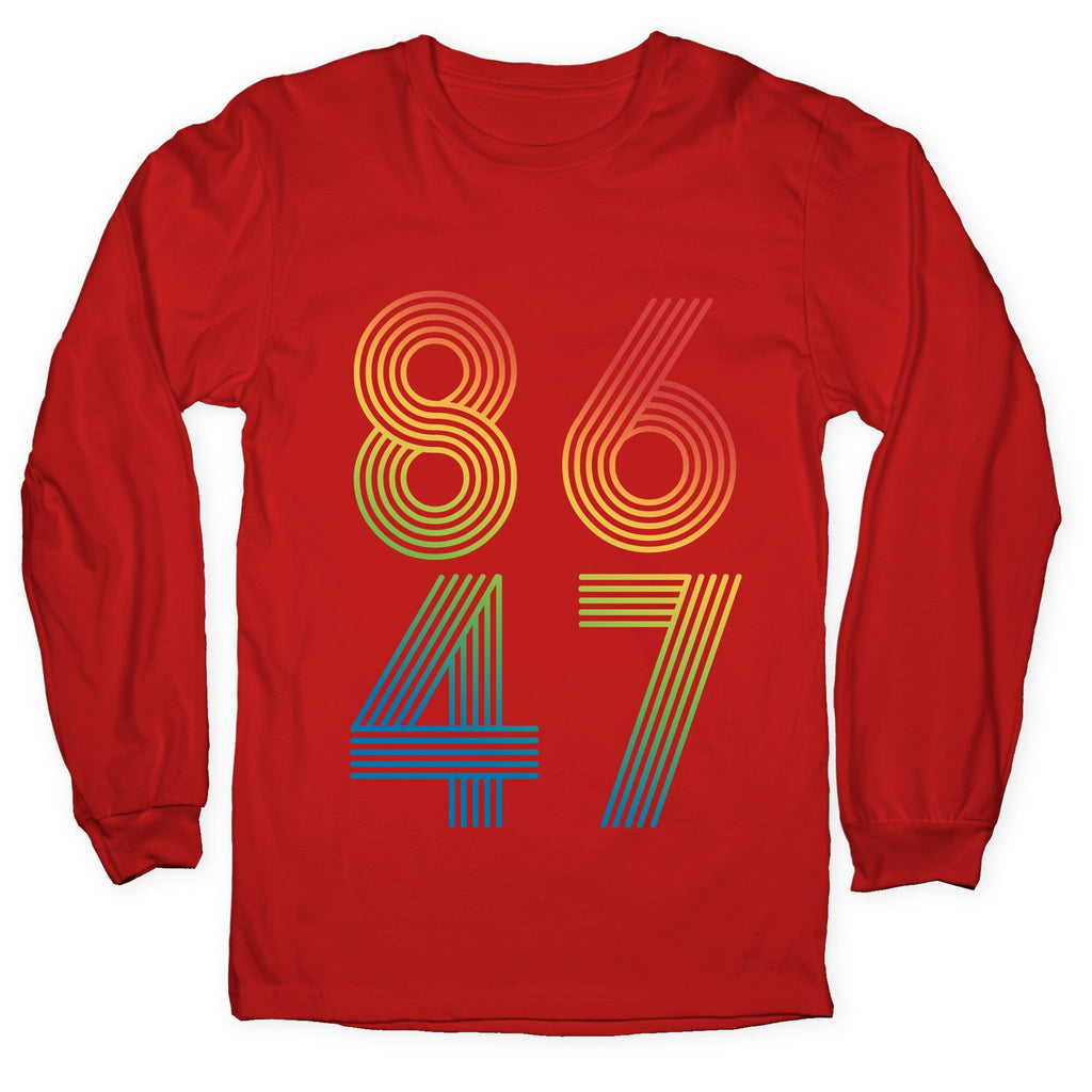 8647 Anti Trump Rainbow Longsleeve Tee