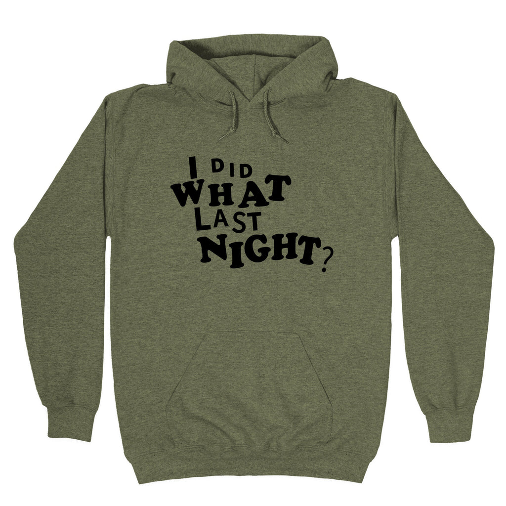 I Did What Last Night Hoodie