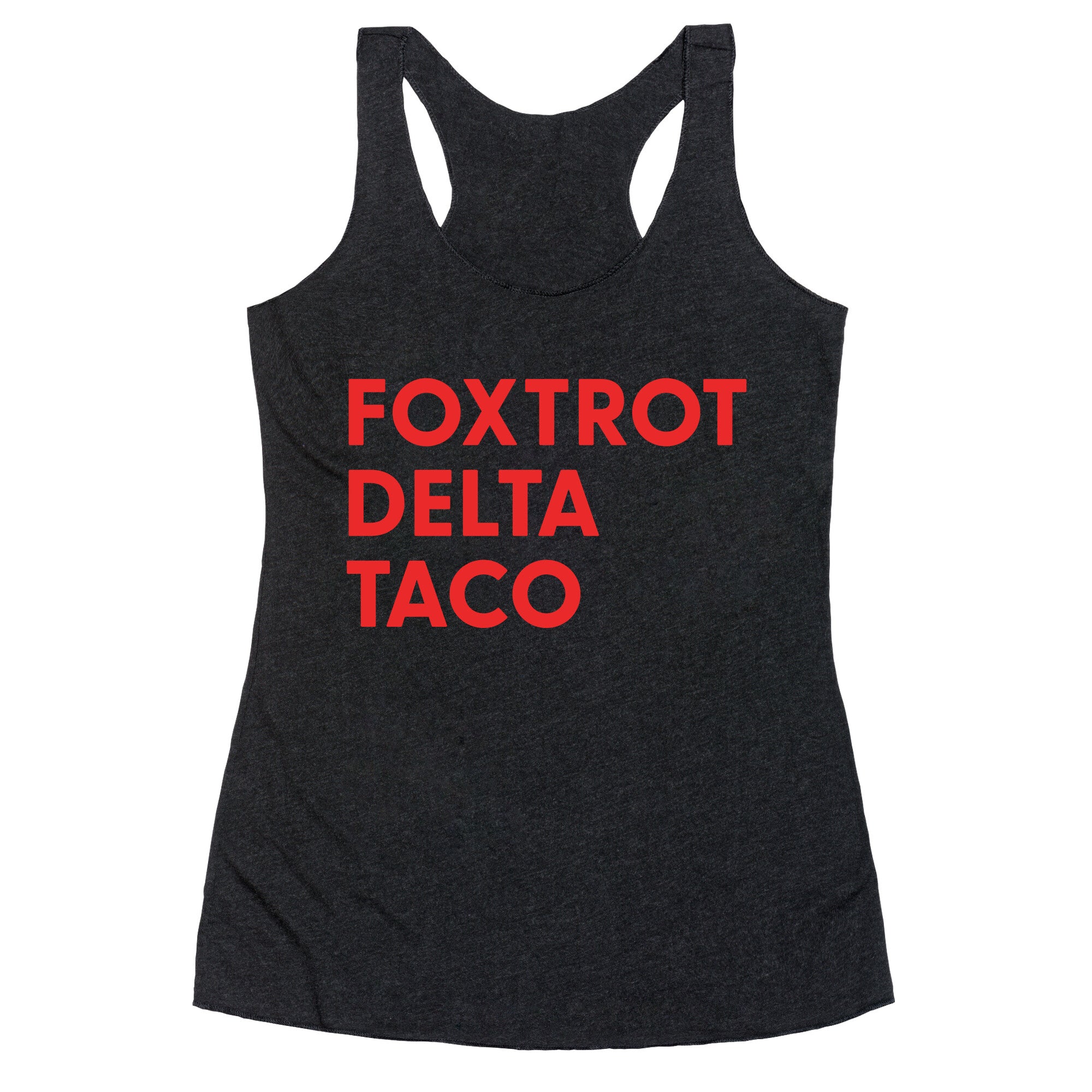 Foxtrot Delta Taco Trump Racerback Tank