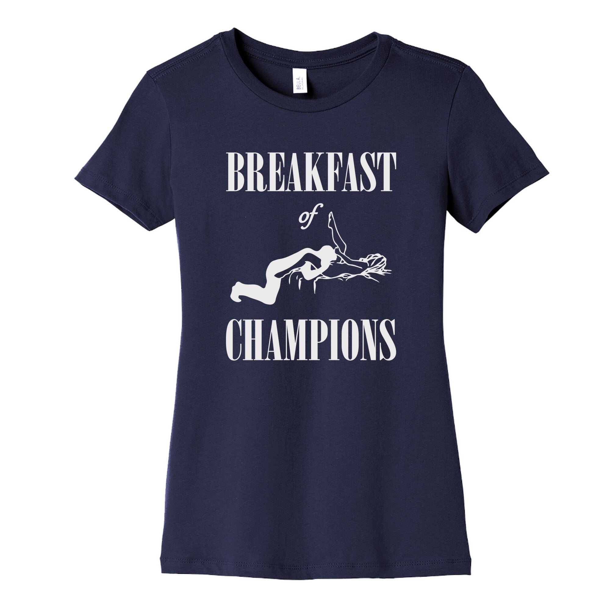 Breakfast Of Champnions Womens Cotton Tee