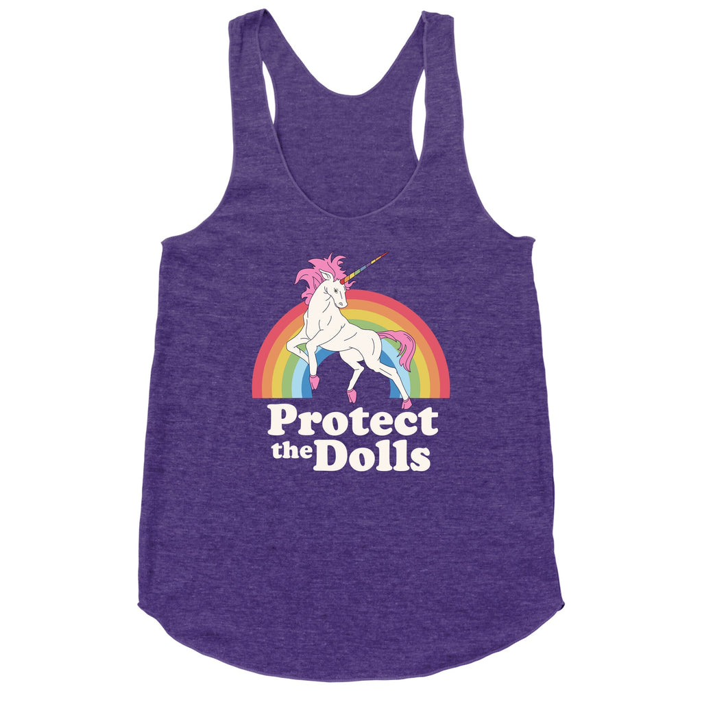 Protect The Dolls Unicorn Racerback Tank