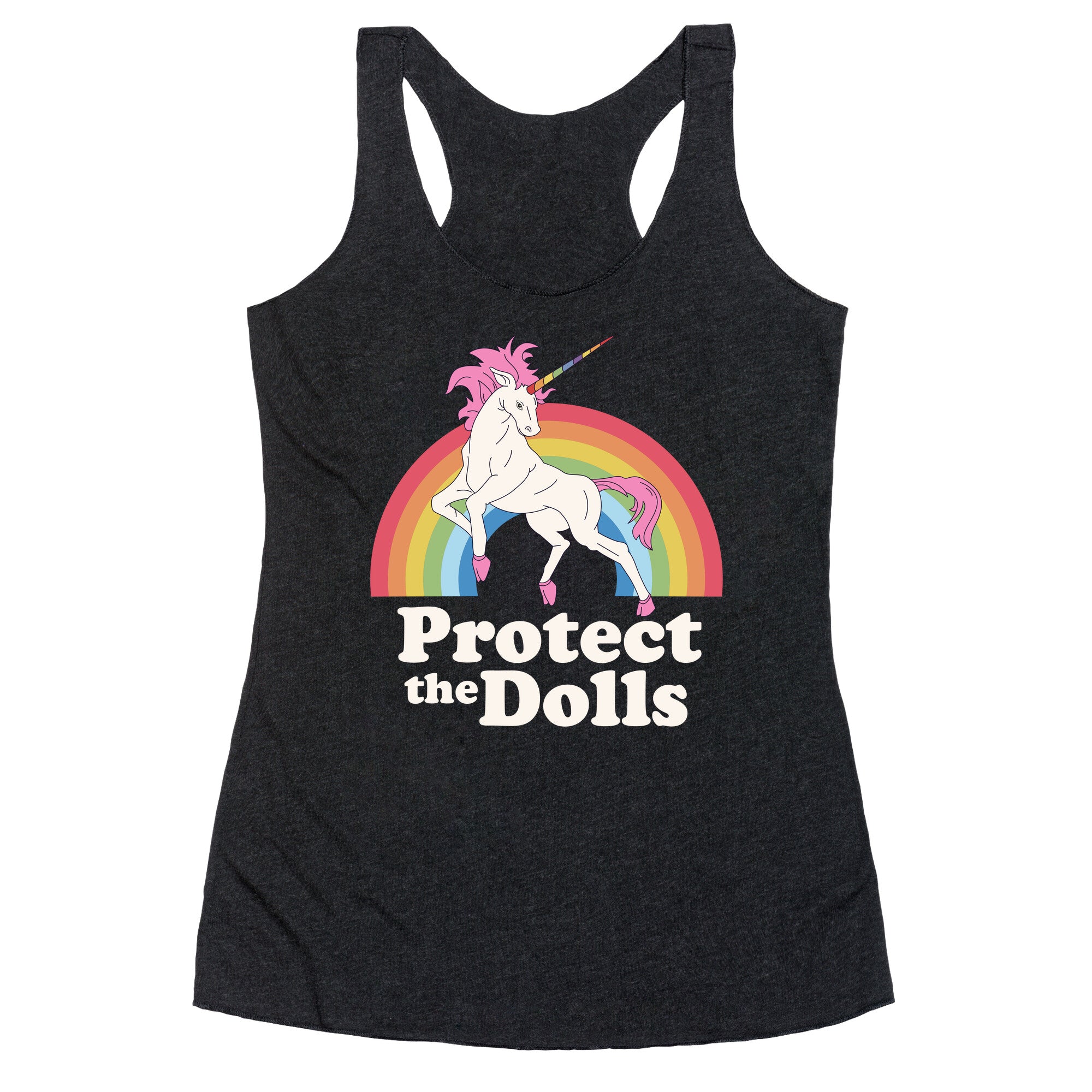 Protect The Dolls Unicorn Racerback Tank