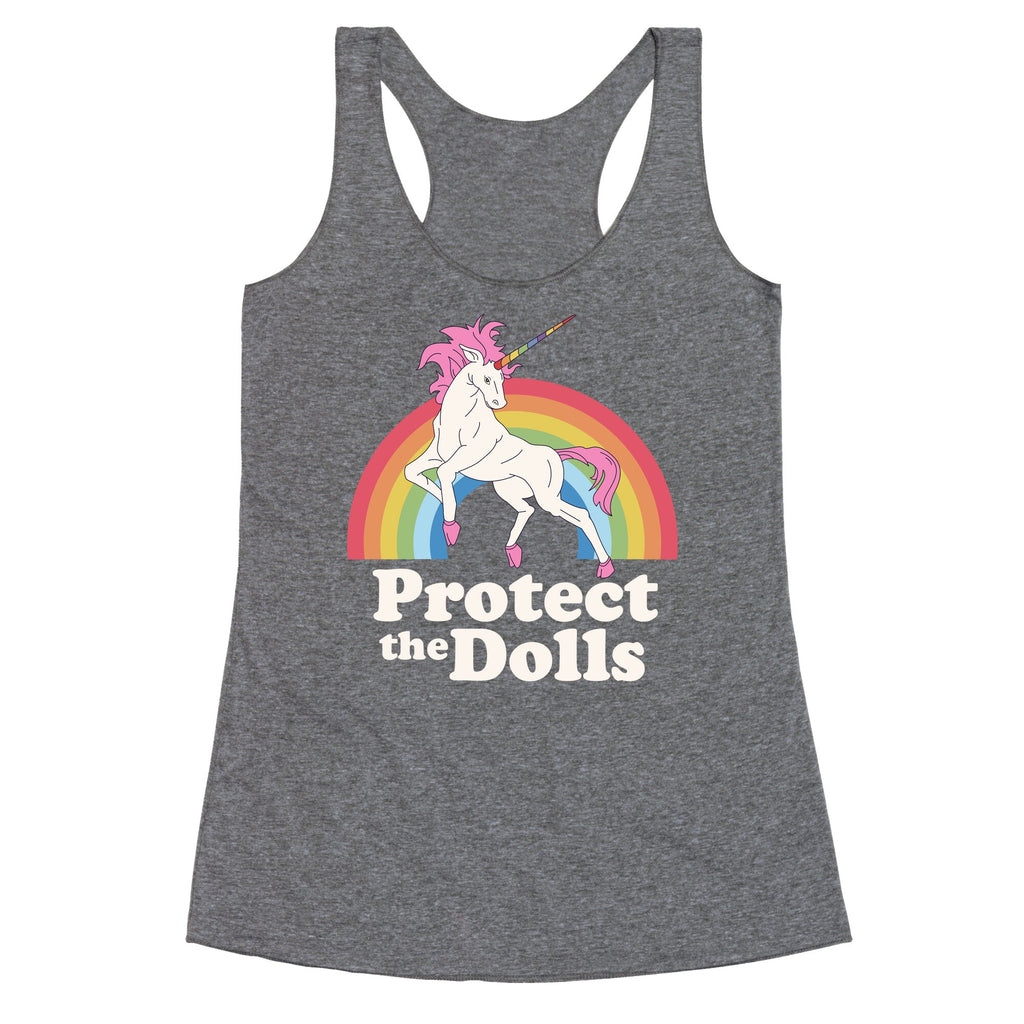 Protect The Dolls Unicorn Racerback Tank