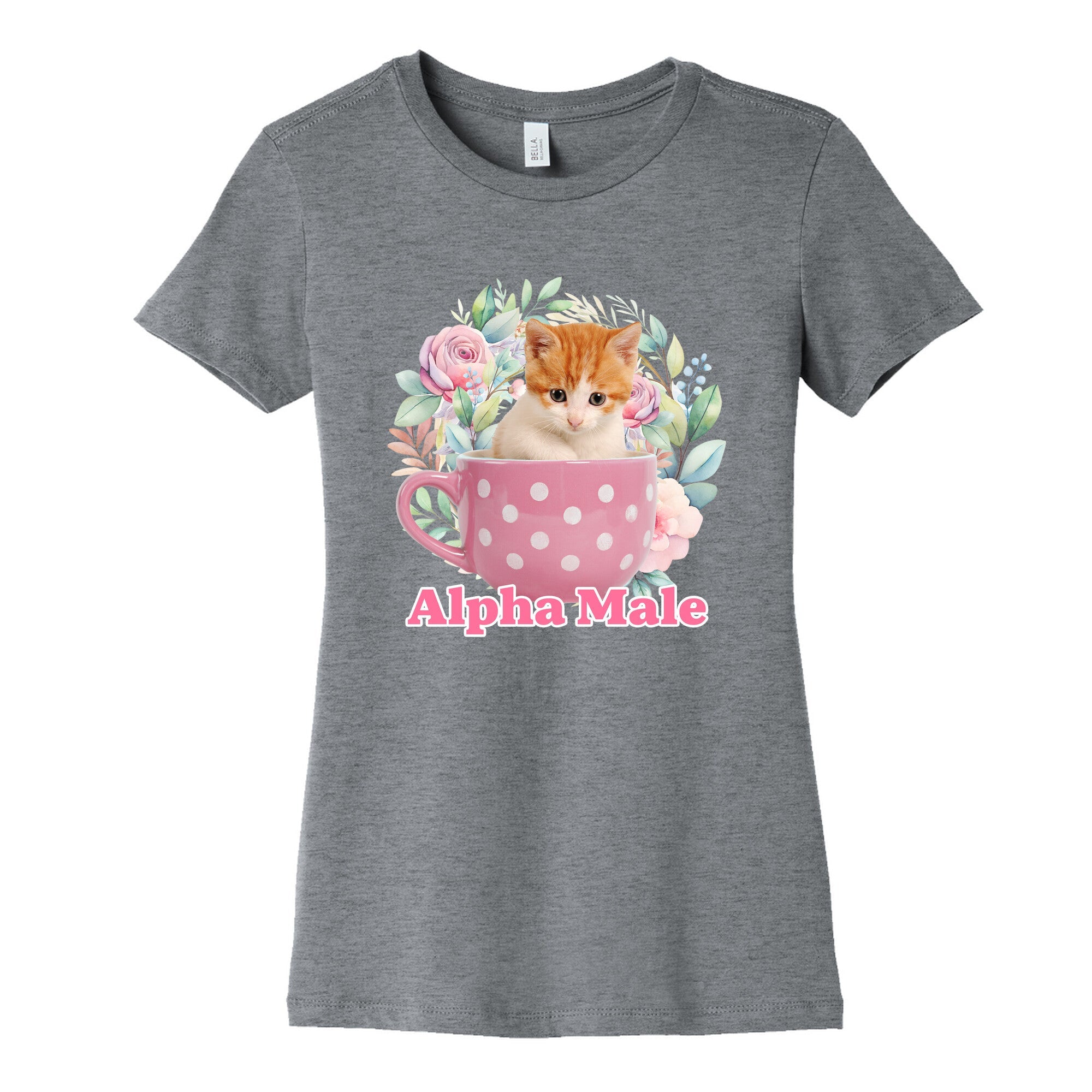Alpha Male Kitten Womens Cotton Tee