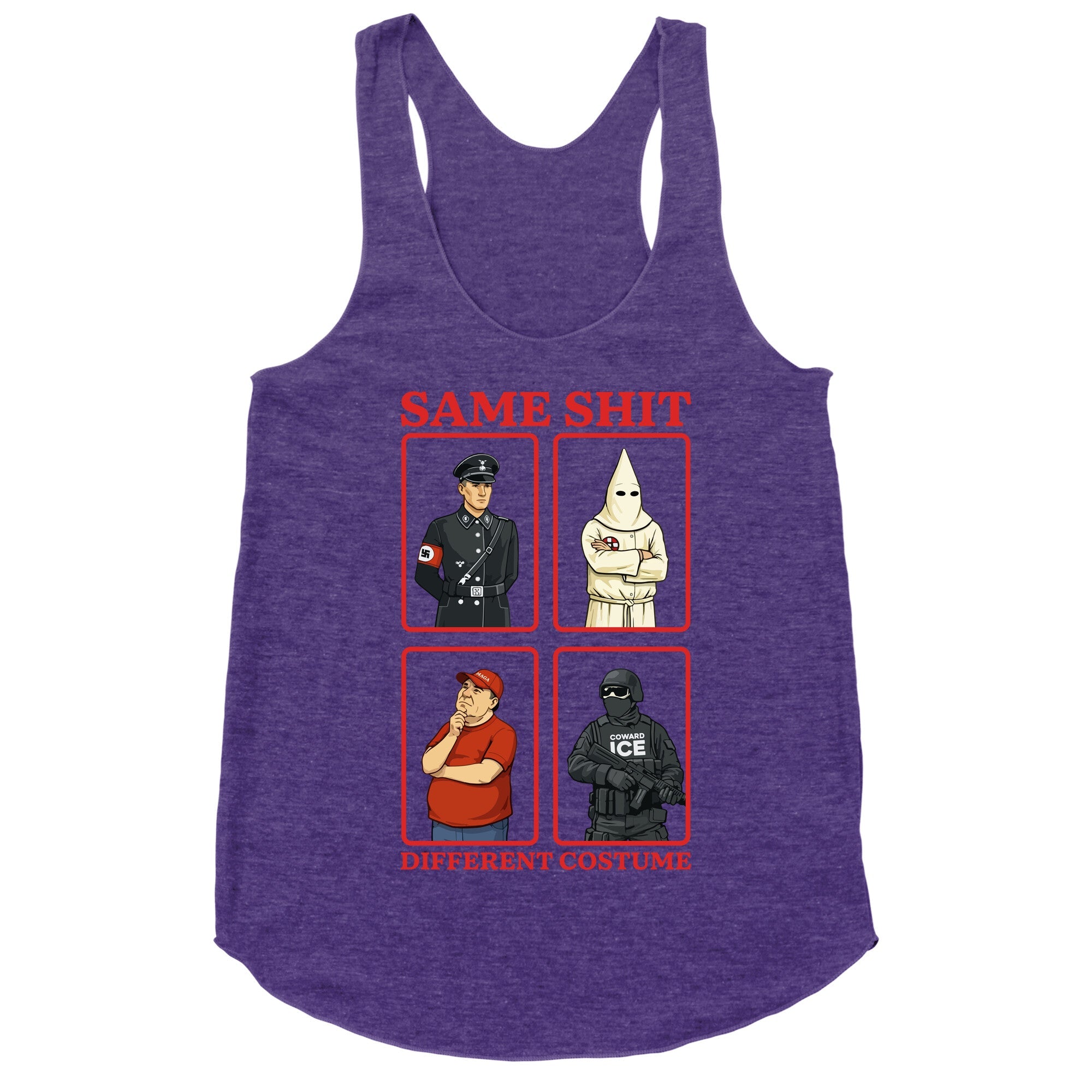 Same Shit Different Costume Racerback Tank