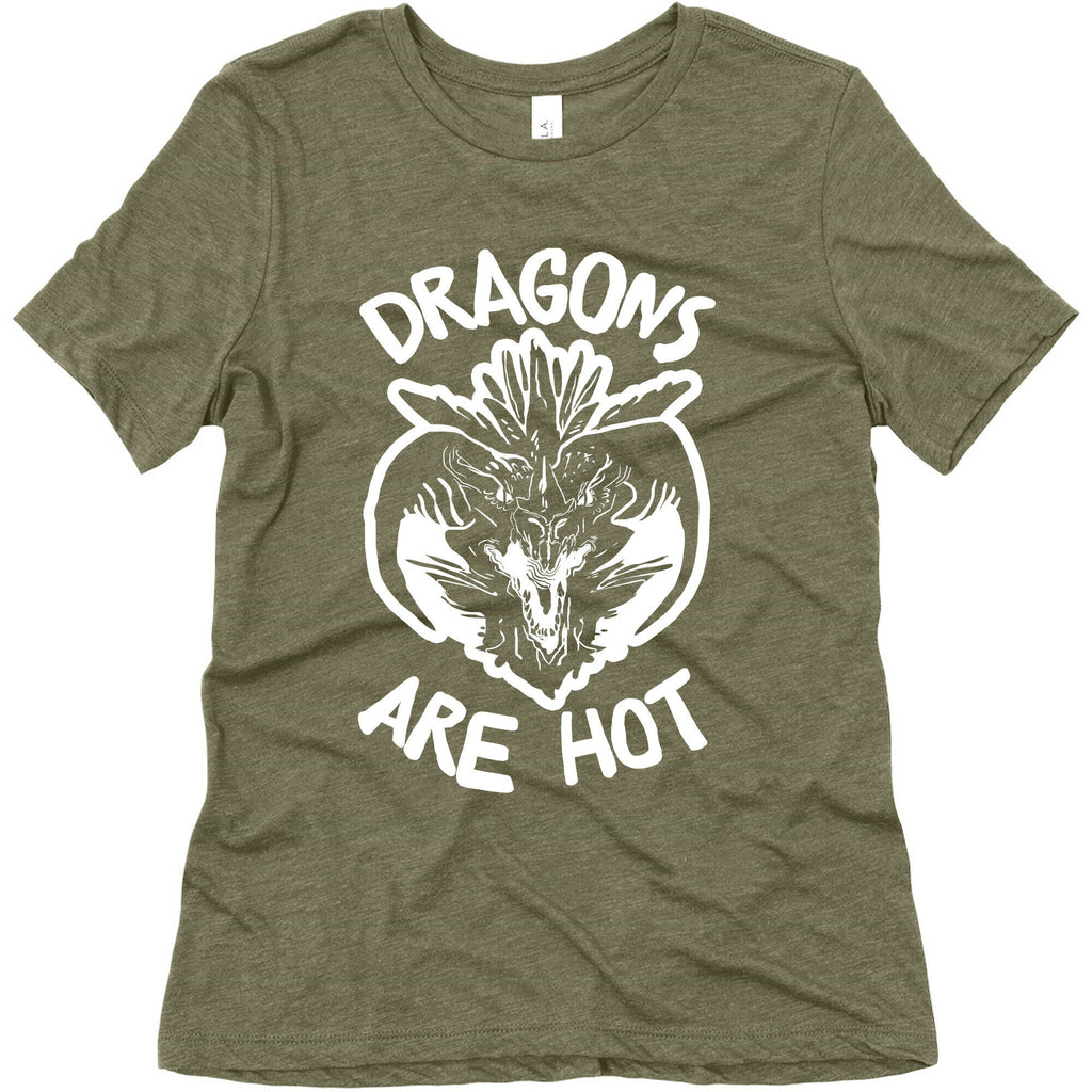 Dragons Are Hot Women's Triblend Tee