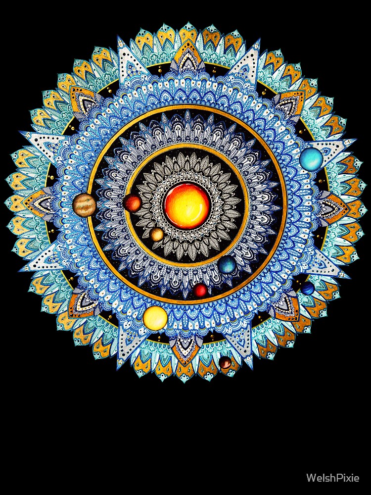 Solar System Mandala by WelshPixie