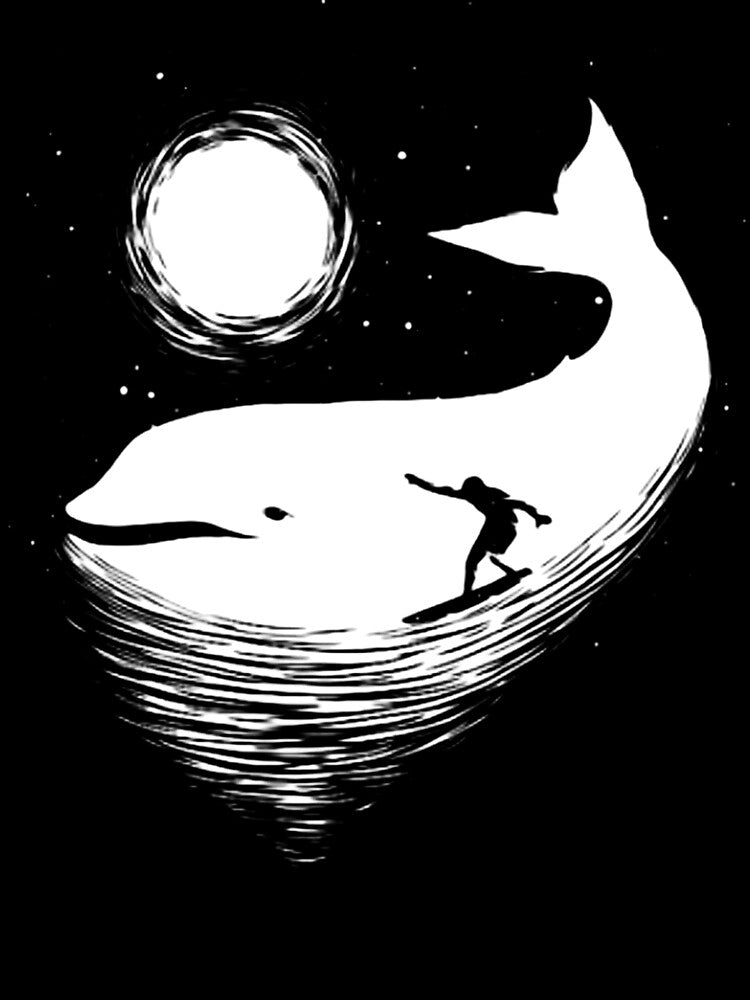 Surfing Whale by GeniusDesignArt