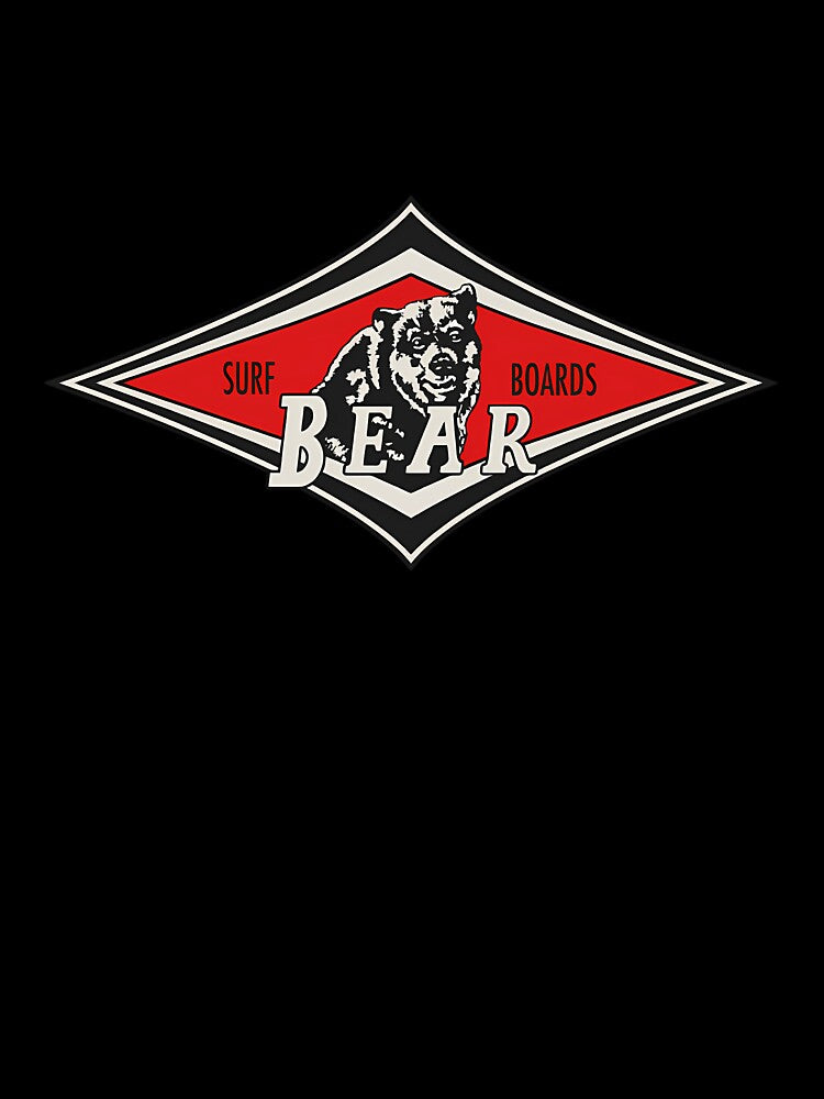 Surfing Bears Big Wednesday Cult Surfboards Red Surf Logo Diamond Retro by TheNine9company