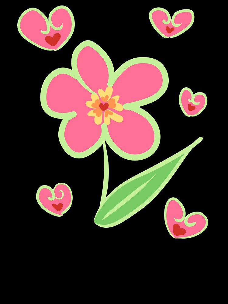 Cute Flower with Hearts by HugSomeNettles
