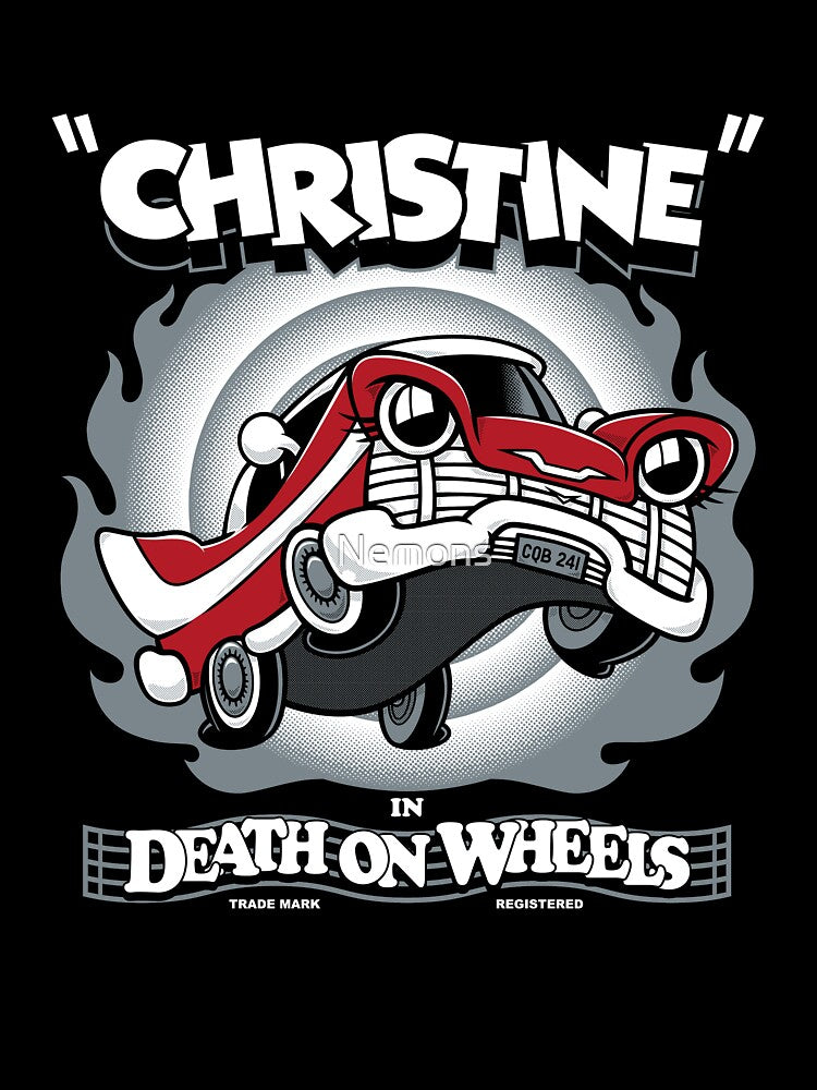 Vintage Cartoon Christine - Killer Car - Creepy Cute Horror by Nemons