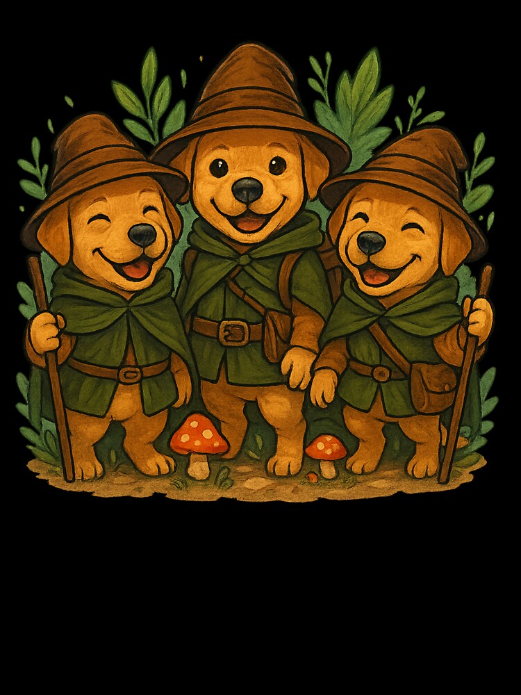 The Little Wizard Dogs of forest by Trendify-P