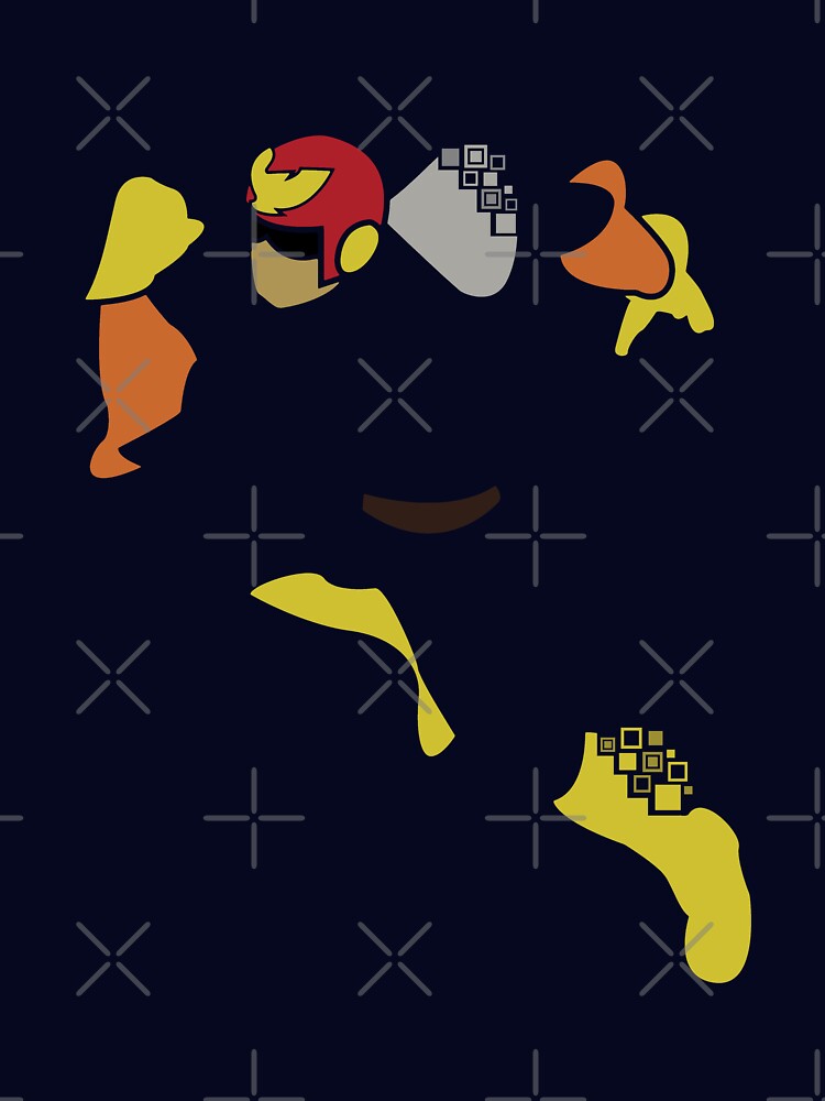 Captain Falcon Pixel Silhouette by innergeekdesign