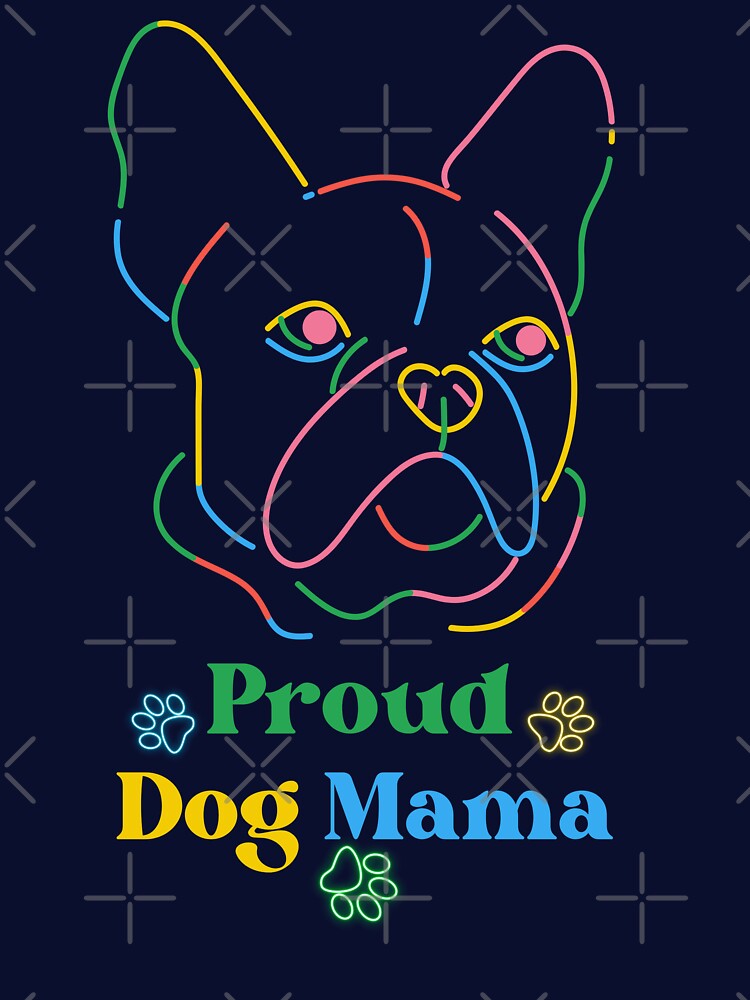 Proud Dog Mama Illustrated Digital Design V1 by mangaworldart
