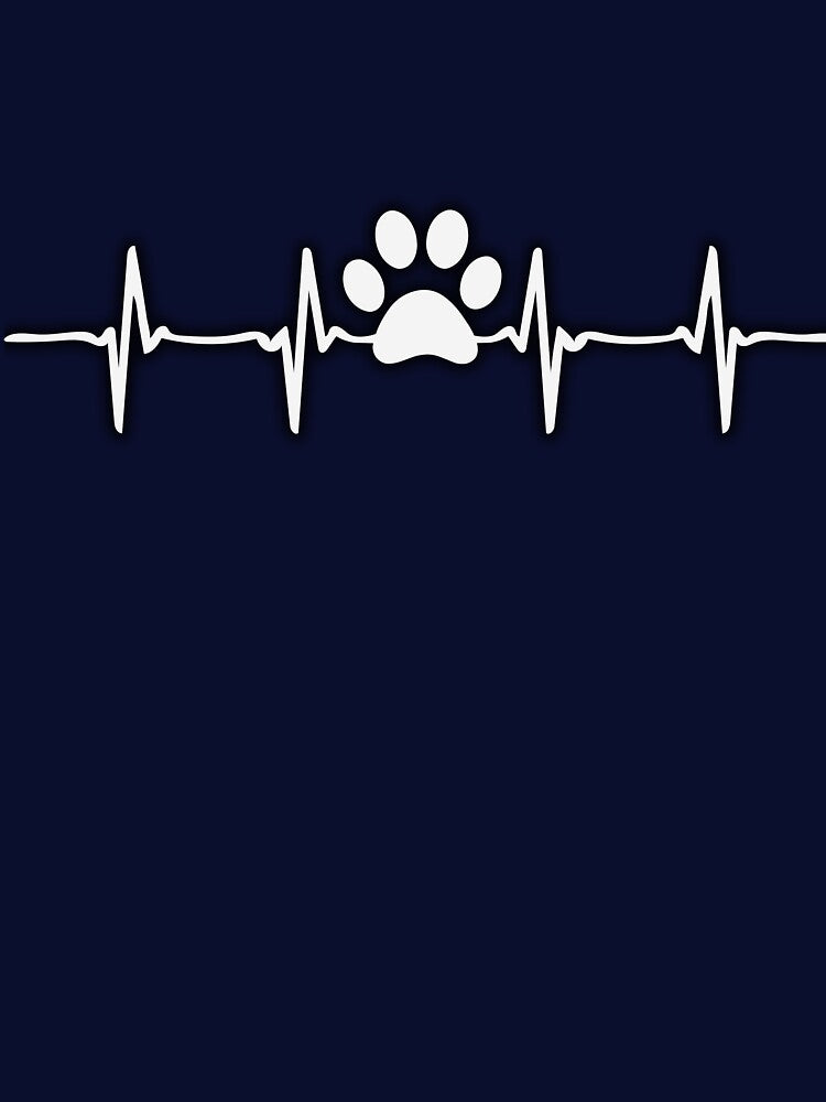 Dog Heartbeat Sound T-shirt, Dog lover Hoodies, Dog Paw Sweater by PrintTemples