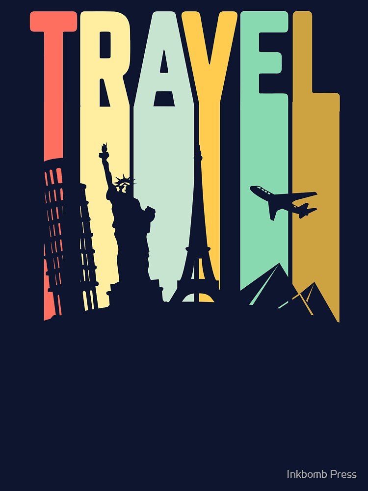 World Travel Gifts - Travel tshirt by Inkbomb Press