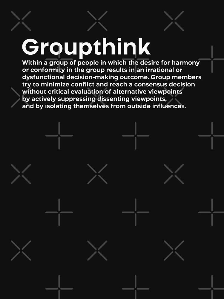 Groupthink white by EdimQuotes