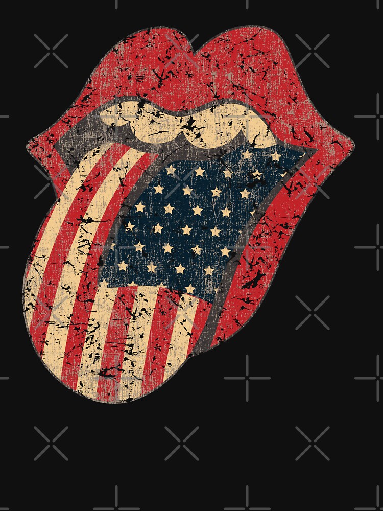 Vintage American flag Lips by PMSNshop