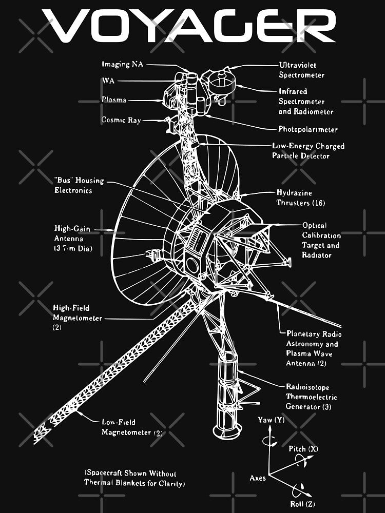 Voyager Program - White Ink by Djidiouf