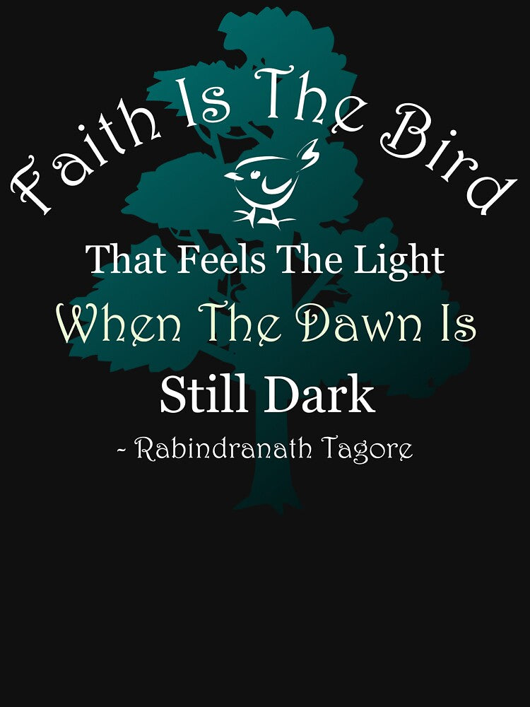 Motivational Tagore Quote With Tree by Oirabot