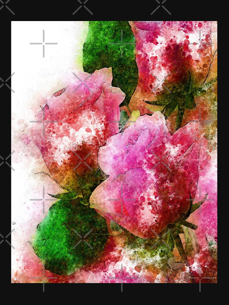 Pink roses Abstract color by artdragongift 15