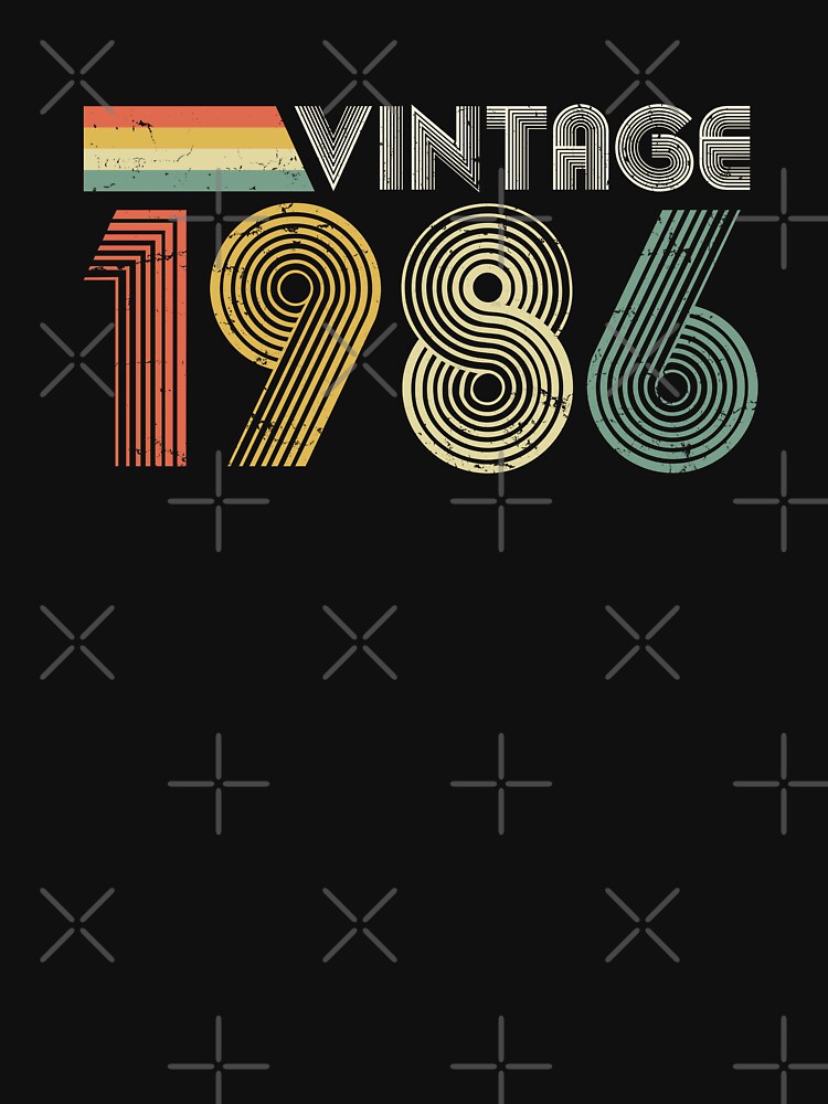 Vintage 1986, 40th Birthday Gift (Distressed Design) by RicardoTito