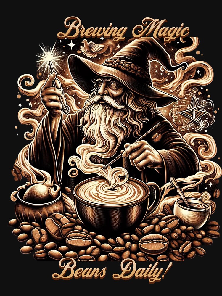 The Coffee Wizard by JavaJokeTees