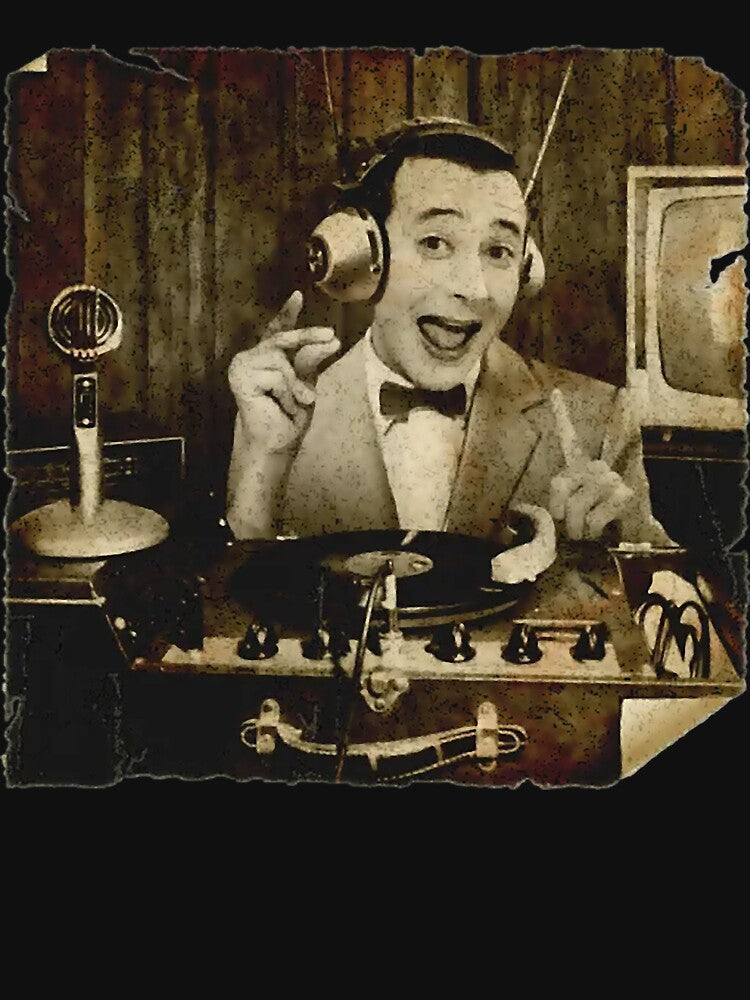 DJ Pee-wee Herman Takes to the KCRW Airwaves retro vintage by whidbeemarion