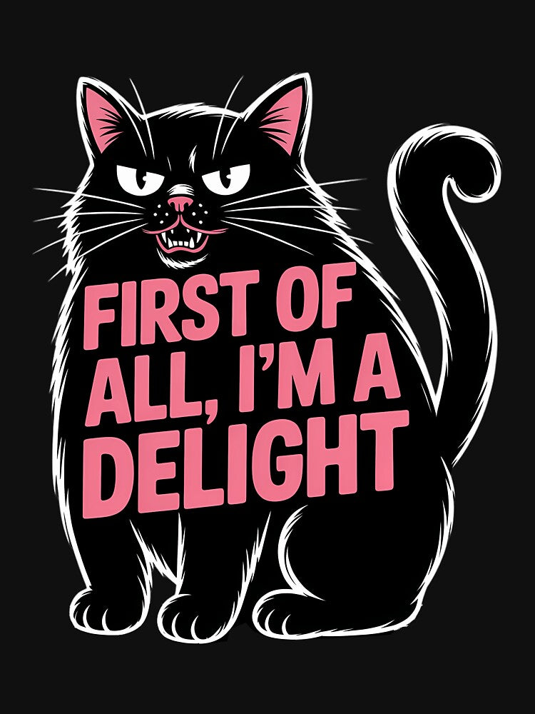 First of All I'm a Delight Roaring Black cat by AsteriskDatBArt