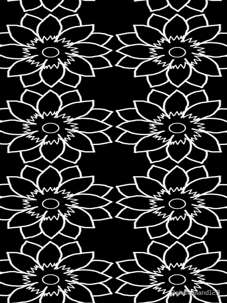 Black And White Flower by Rainbowland123