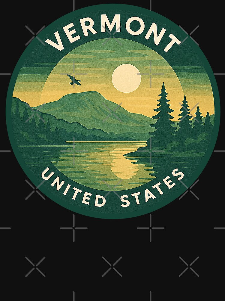 Vermont USA Vintage Travel by Thistle-TShop