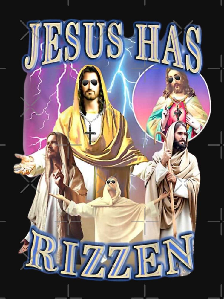 Jesus Has Rizzen Shirt, Christian Bible Faith Cross T-Shirt by Samadeobn
