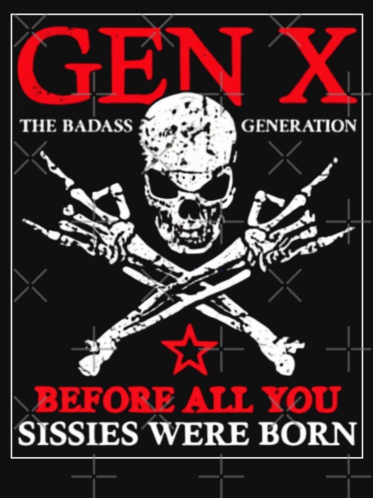 X Generation Before All You Sissie Were Born Skull Rock Hand by Tbinl