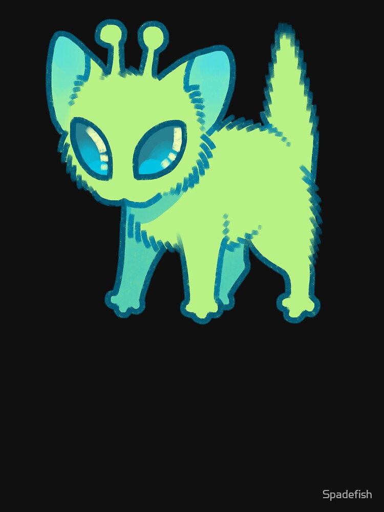 Alien Kitty by Spadefish Art