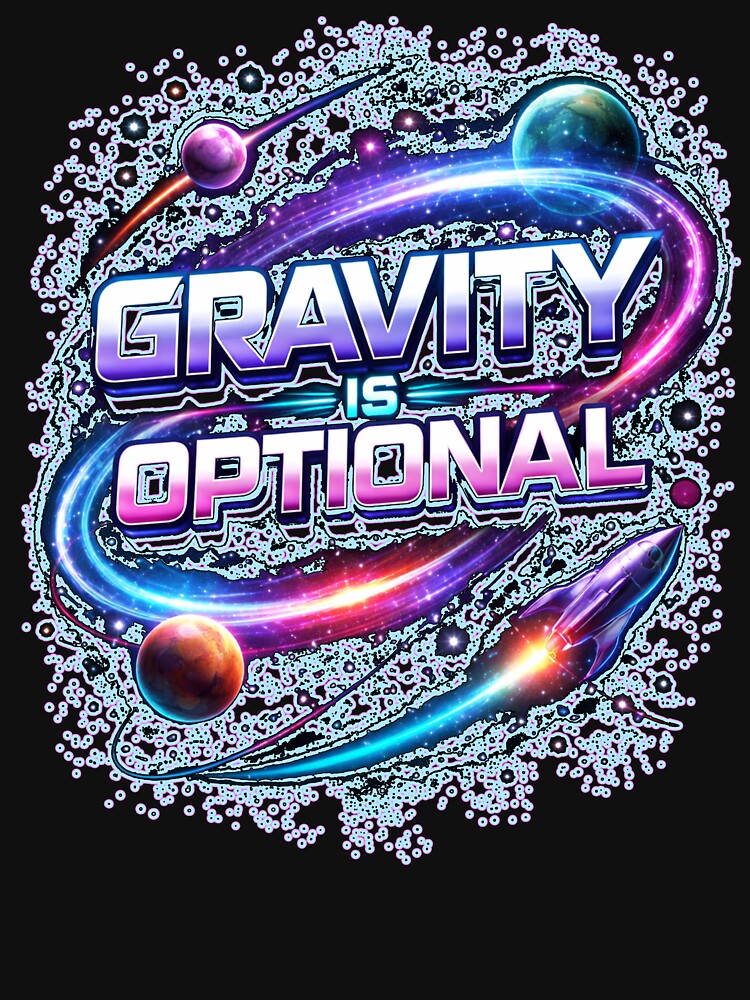 GRAVITY IS OPTIONAL space travel space exploration rocket astronaut planetary missions exoplanets space lover by Jt41