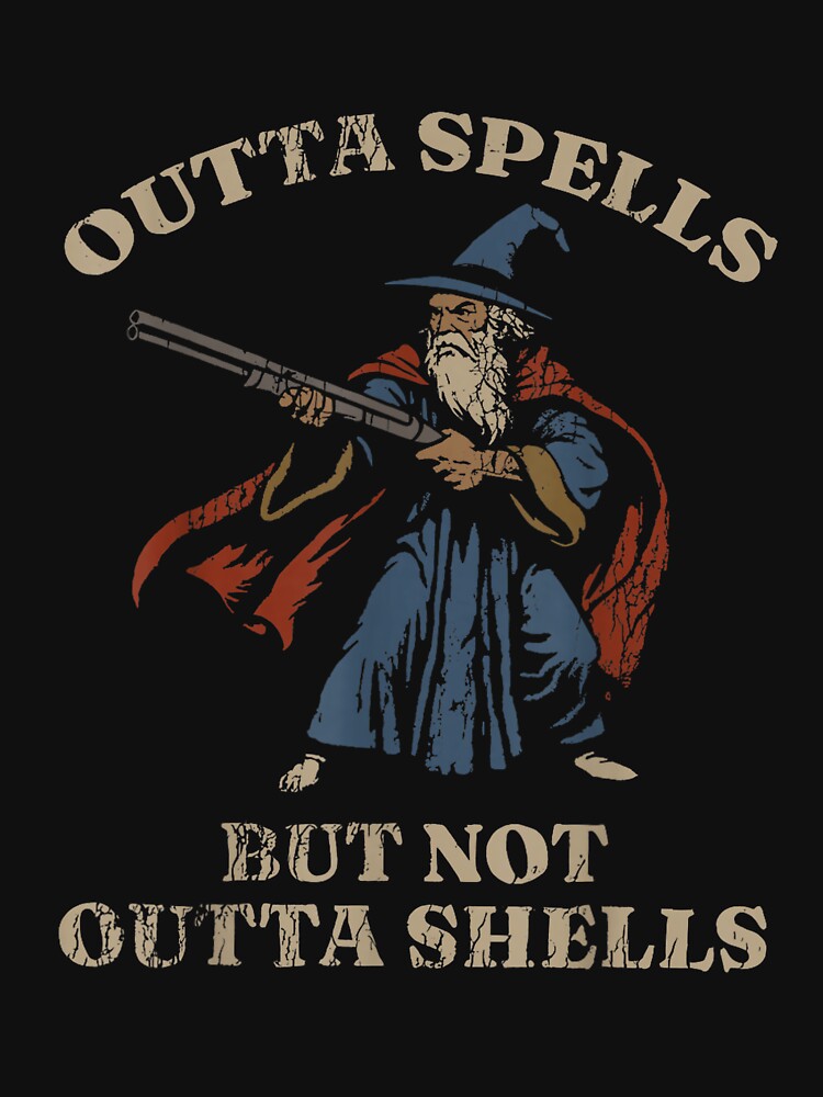 Outta Spells But Not Outta Shells Wizard Fantasy Meme by RedeRx
