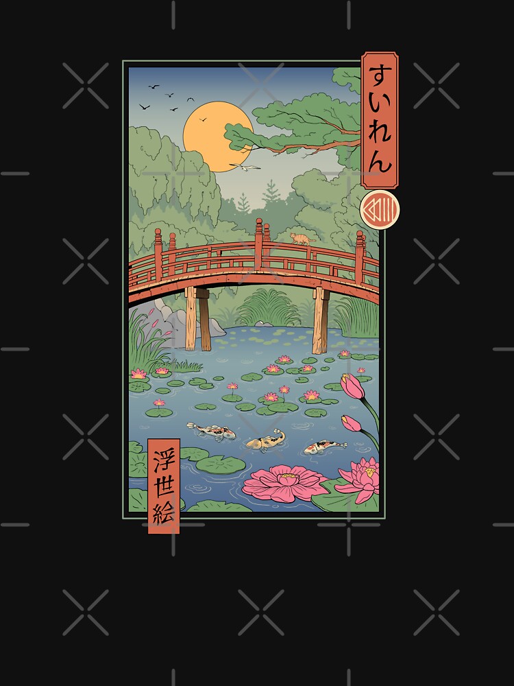 Water Lilies Ukiyo-e by vincenttrinidad