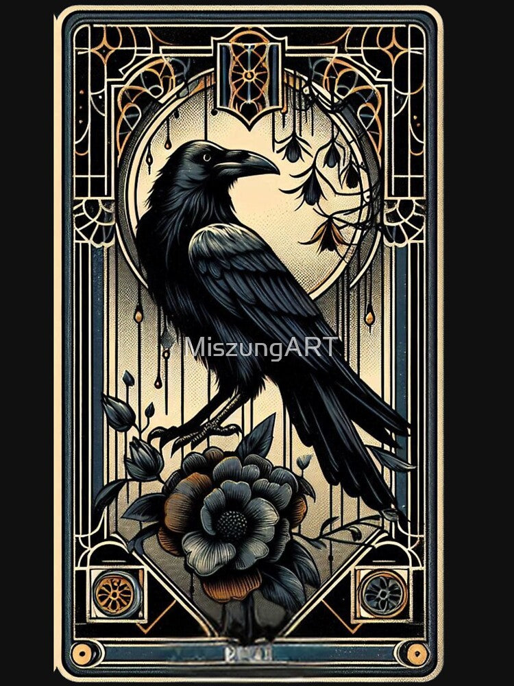 Enchanted Raven’s Midsummer Night - Mystical Forest Magic Art by MiszungART