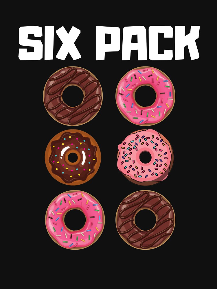 Six Pack Donut - Funny Gym Gift by wapix