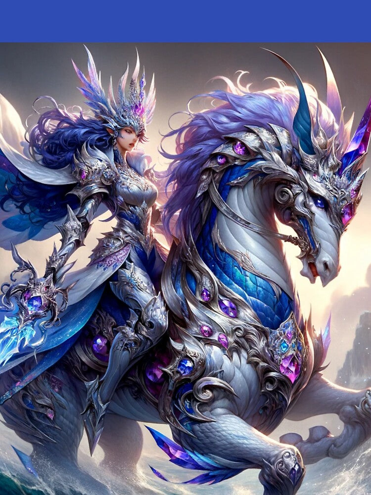 Fantasy crystal knight by aurellius