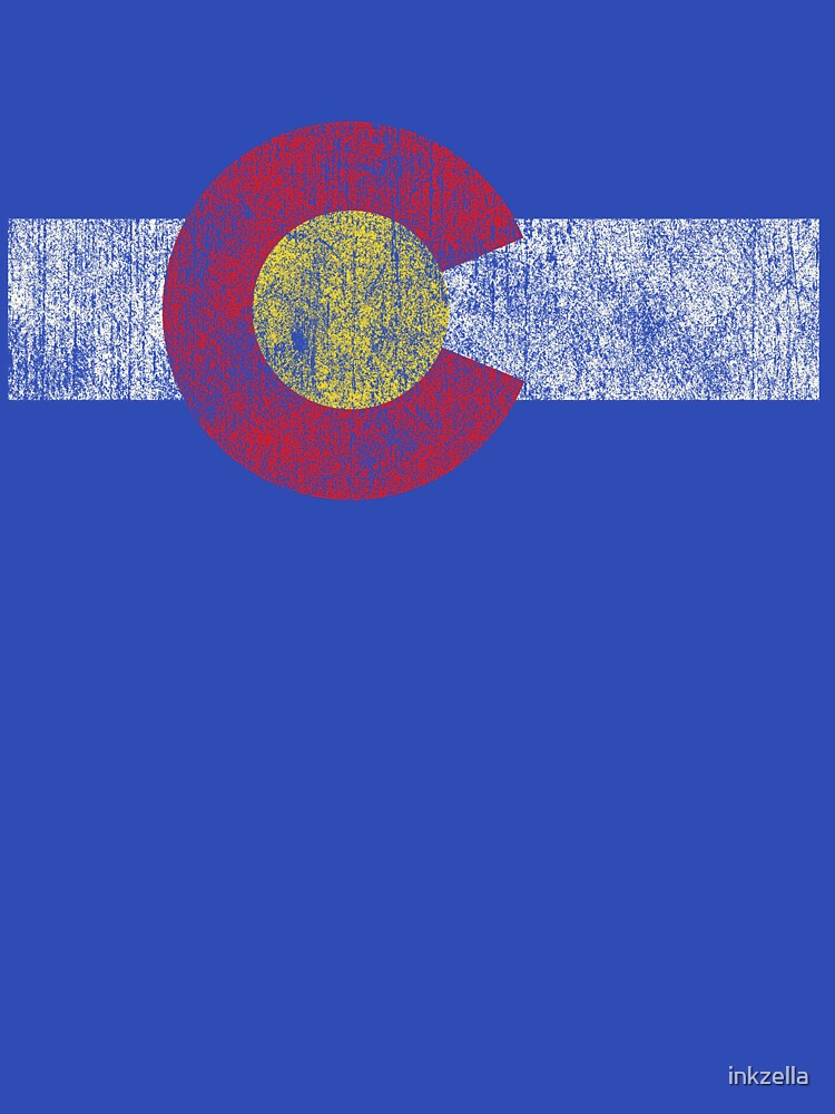 vintage colorado flag by inkzella