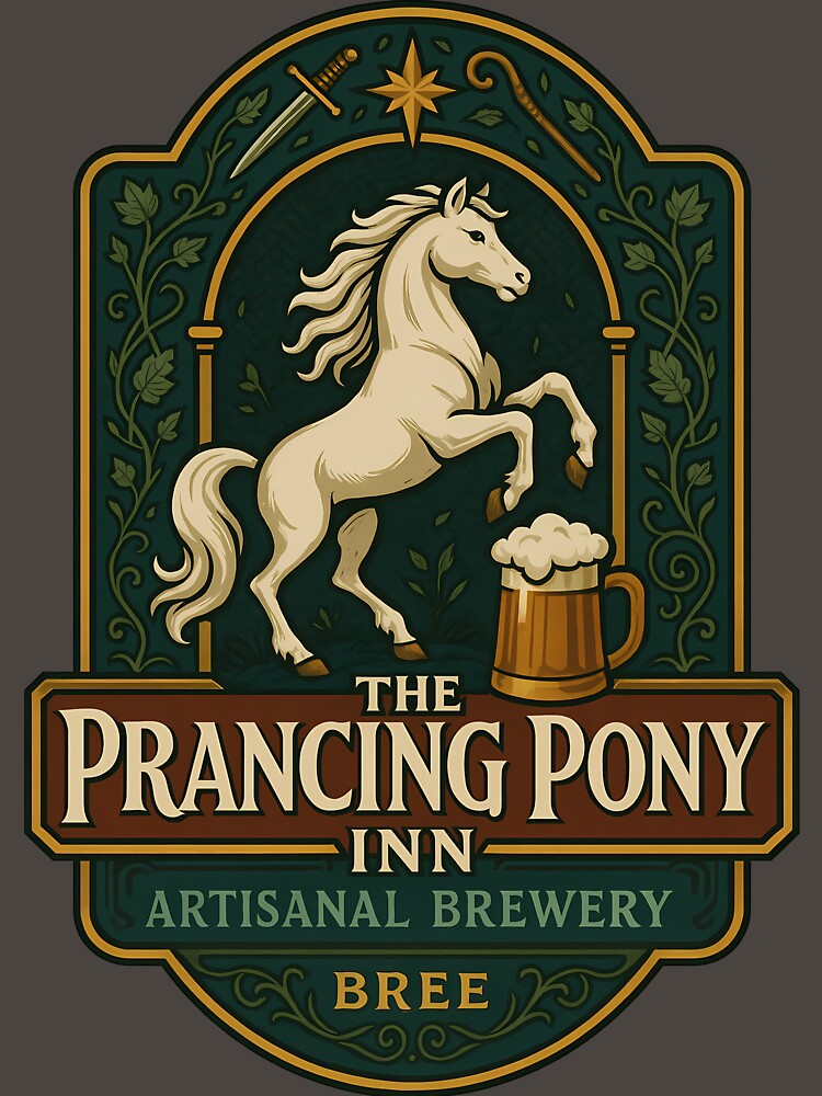 Prancing Pony Artisanal Brewery Emblem by agearb
