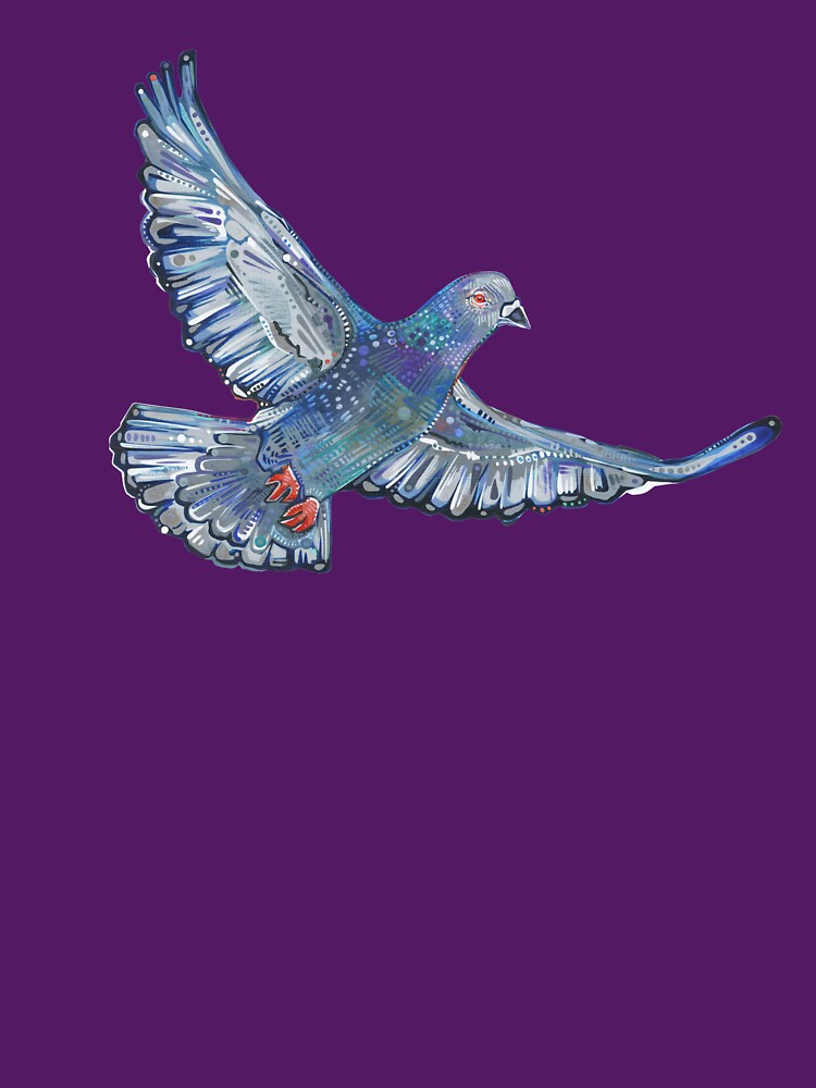 Flying Rock Pigeon by Gwenn Seemel