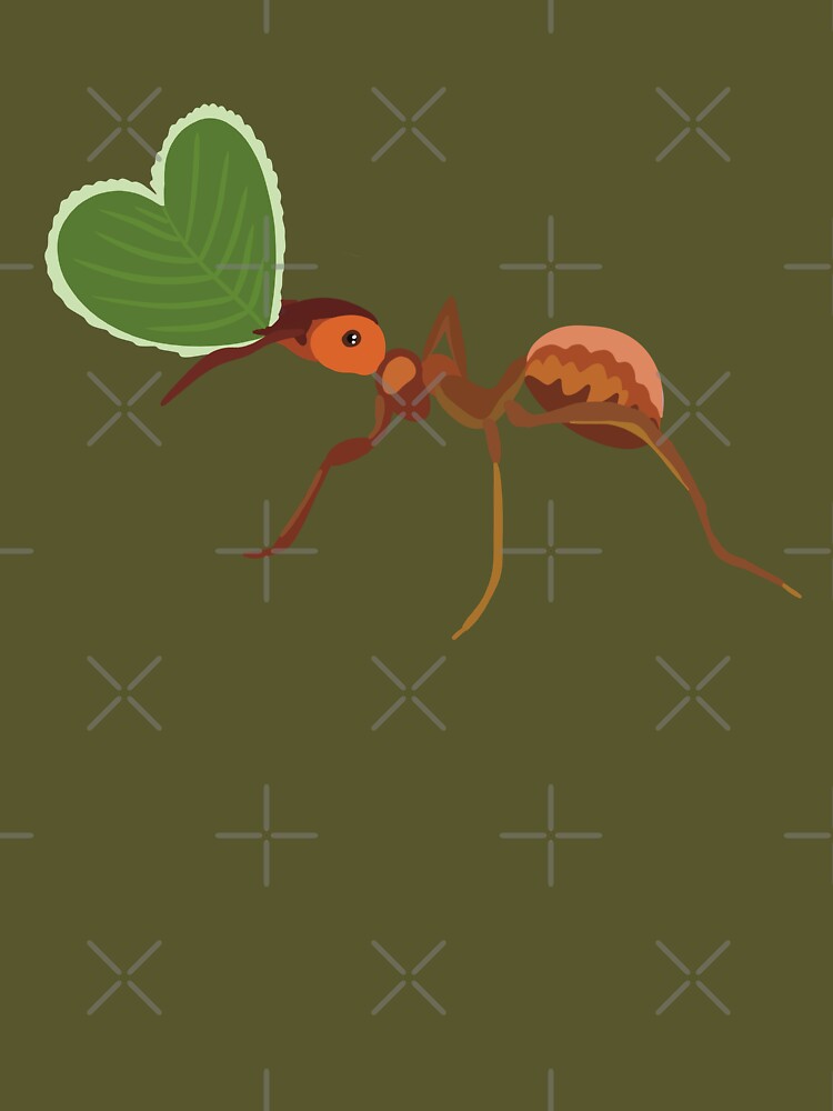 L is for Leaf Cutter Ant, Leaf Cutter Ant | Insect Lover & Wildlife Art Design by PrettylittlepastelUk