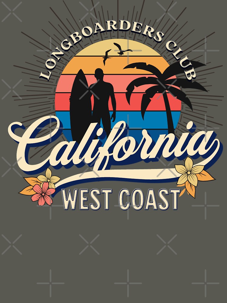 Longboarders Club Vintage Surfing by CattlettArt